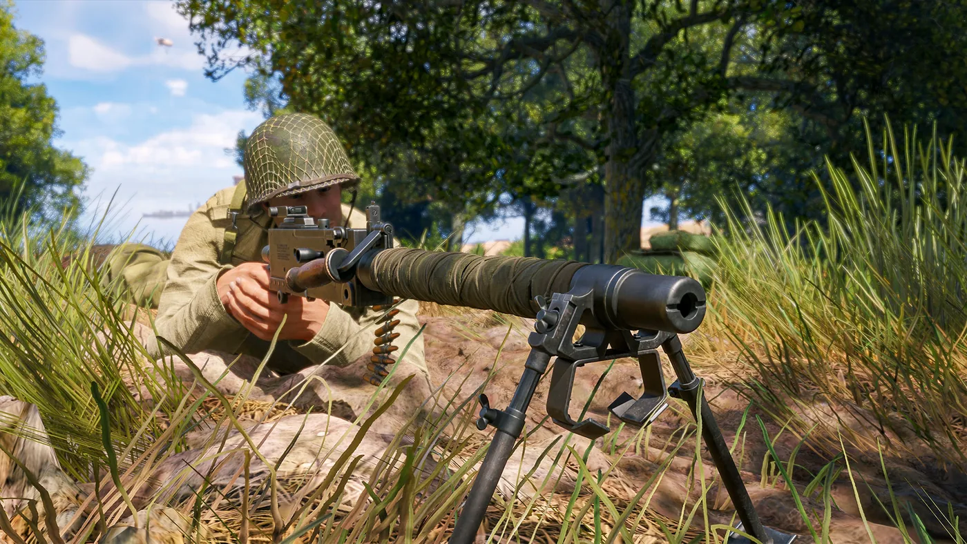Enlisted squad combat screenshot with infantry action on the front line